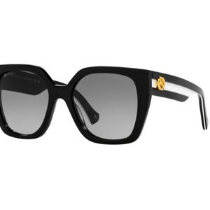 Gucci Black and Gold Sunglasses